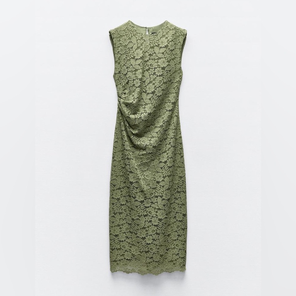 ZARA LACE MIDI DRESS
